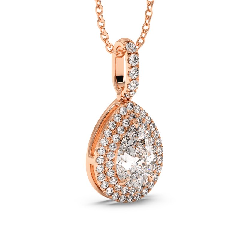 18K Rose Gold Aspen Pendant