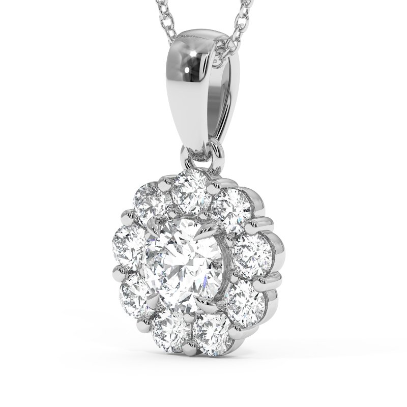 18K White Gold Kaylah Pendant