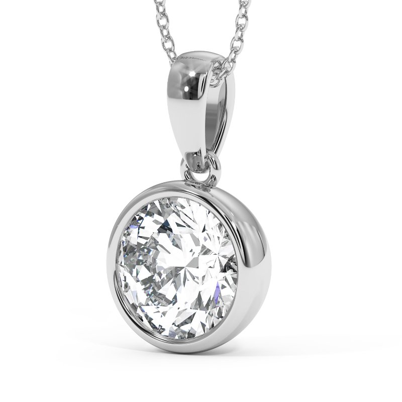 18K White Gold Gianna Pendant