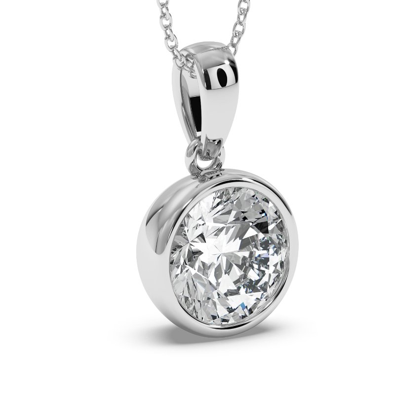 18K White Gold Gianna Pendant