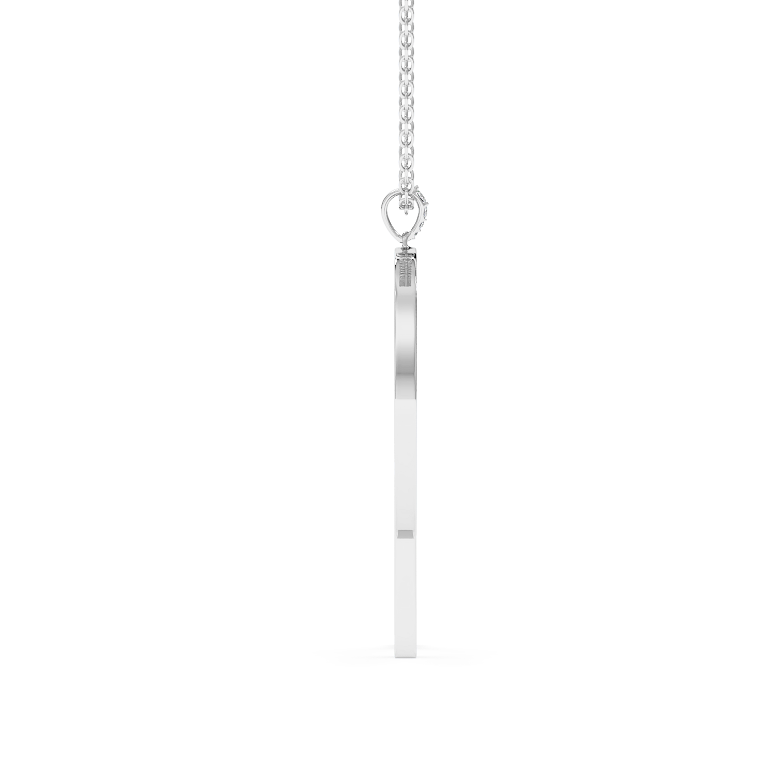 18K White Gold Designer Pendant