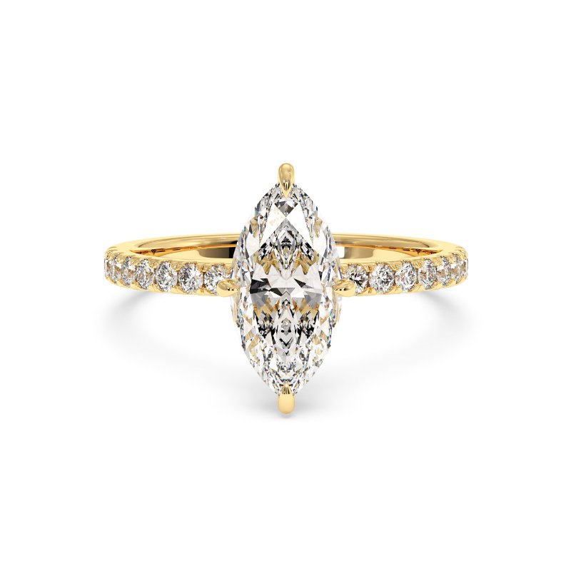 18K White Gold Isadora Solitaire Engagement Ring