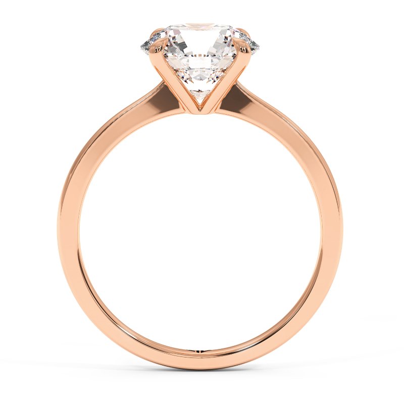 18K Rose Gold Giselle Diamond Solitaire Engagement Ring