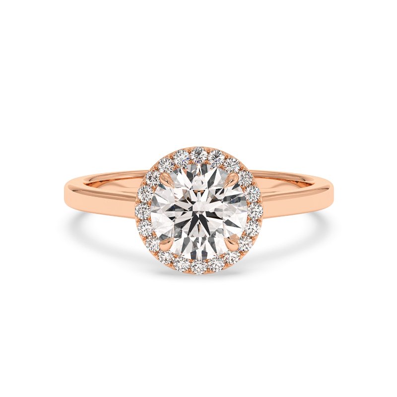 18K White Gold Layla Halo Diamond Engagement Ring