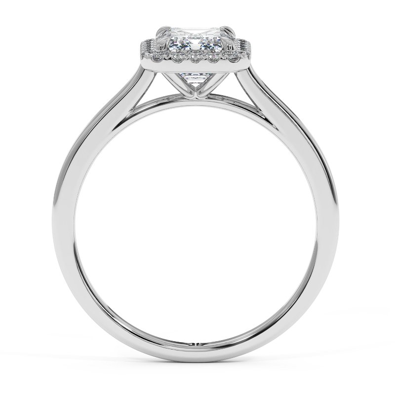 18K White Gold Layla Halo Diamond Engagement Ring