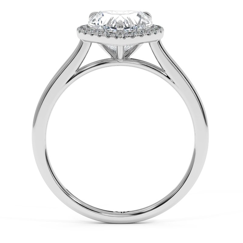 18K White Gold Layla Halo Diamond Engagement Ring