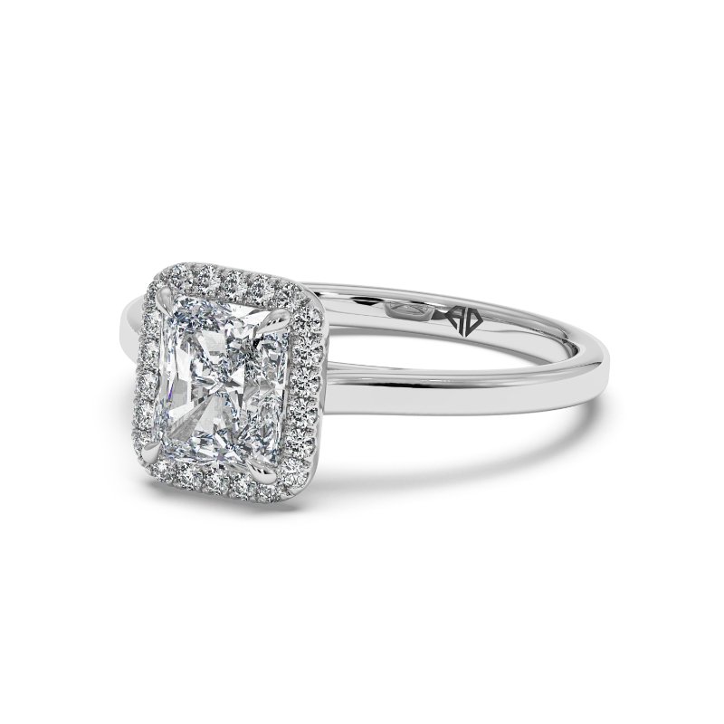 18K White Gold Layla Halo Diamond Engagement Ring