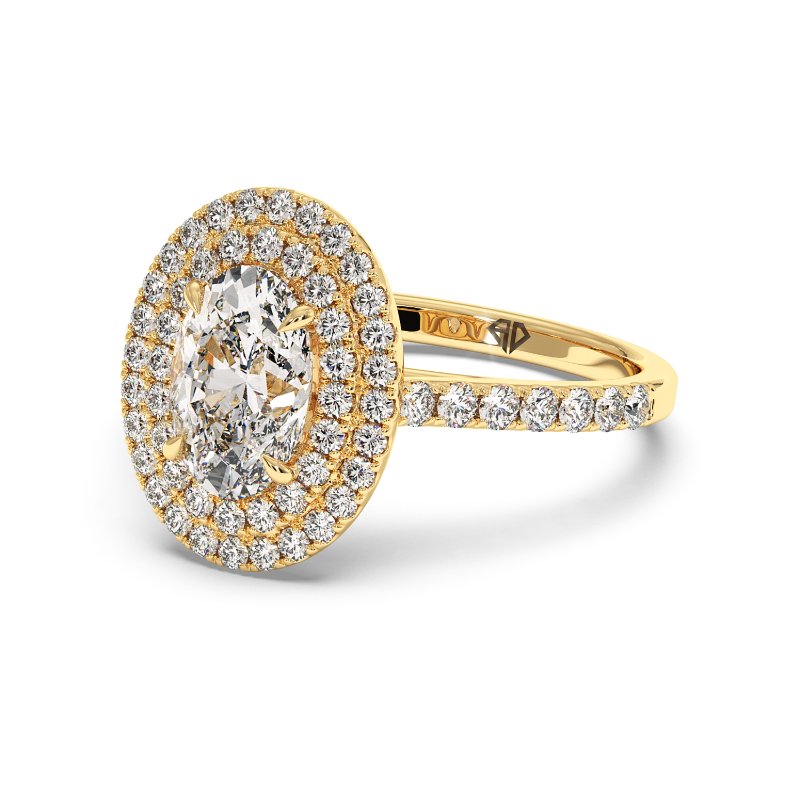 18K Yellow Gold Eva Engagement Ring