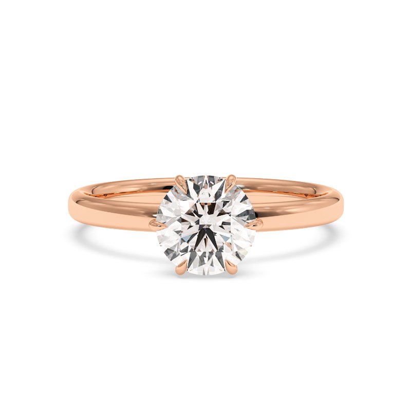 18K White Gold Octavia Diamond Solitaire Ring