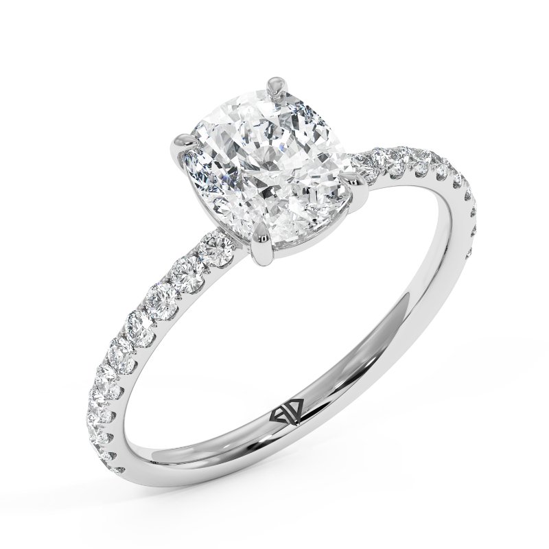 18K White Gold Auriella Engagement Ring