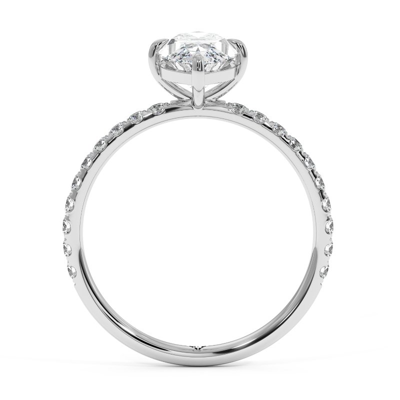 18K White Gold Auriella Engagement Ring