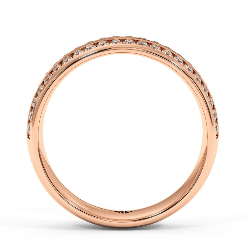 18K Rose Gold Hercules Diamond Wedding Band
