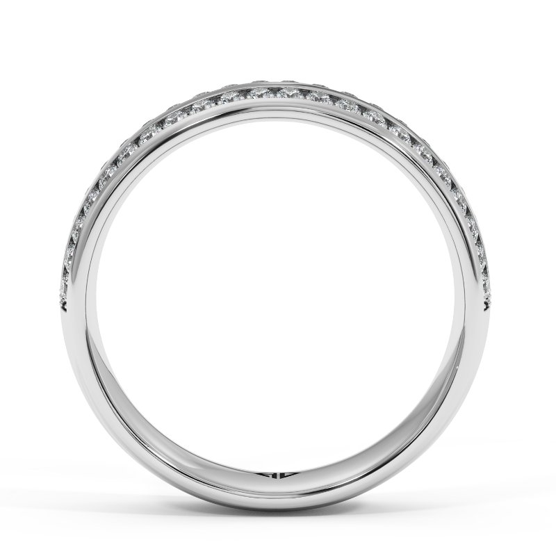 18K White Gold Hercules Diamond Wedding Band