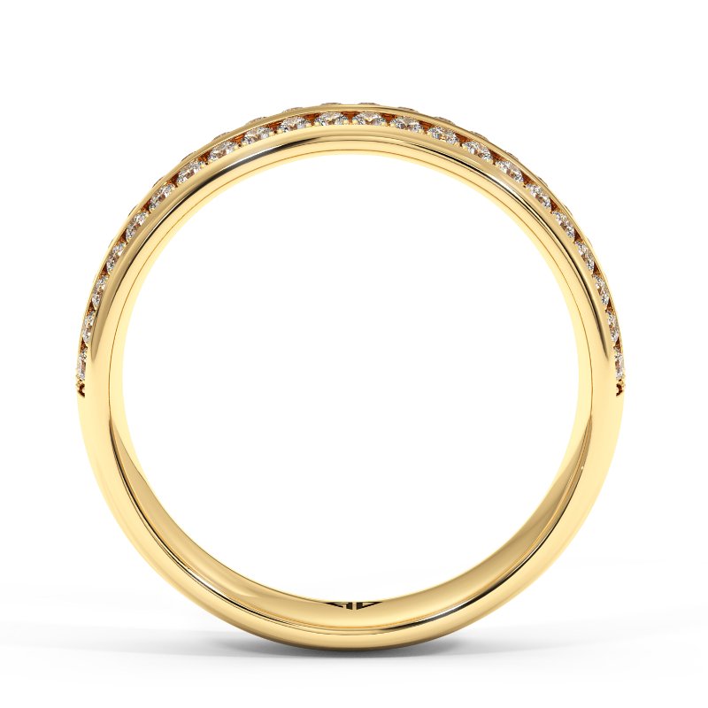 18K Yellow Gold Hercules Diamond Wedding Band