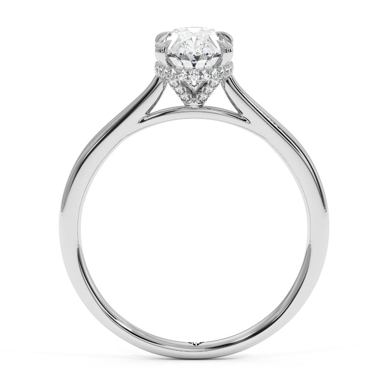 18K White Gold Aaliyah Engagement Ring