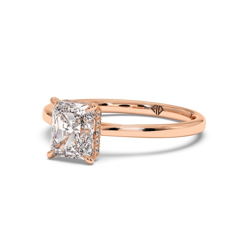 18K Rose Gold Aaliyah Engagement Ring