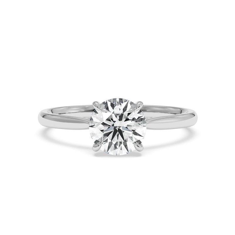 18K White Gold Adeline Diamond Solitaire Engagement Ring