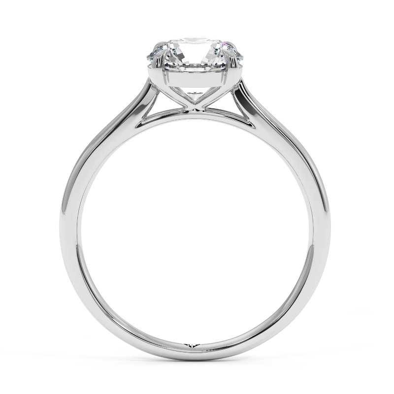 18K White Gold Adeline Diamond Solitaire Engagement Ring