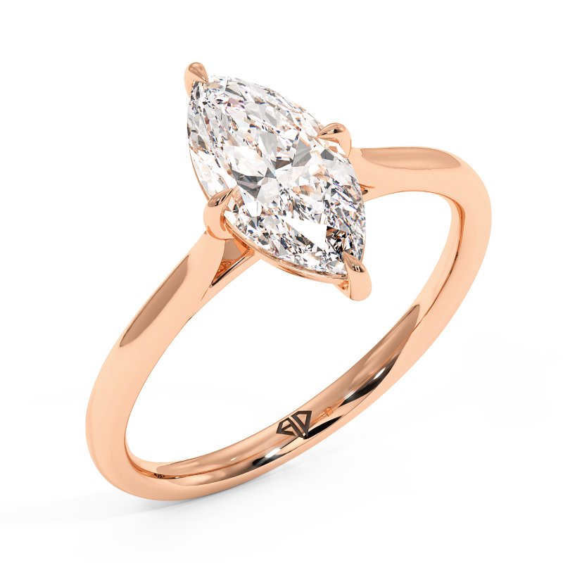 18K Rose Gold Adeline Engagement Ring