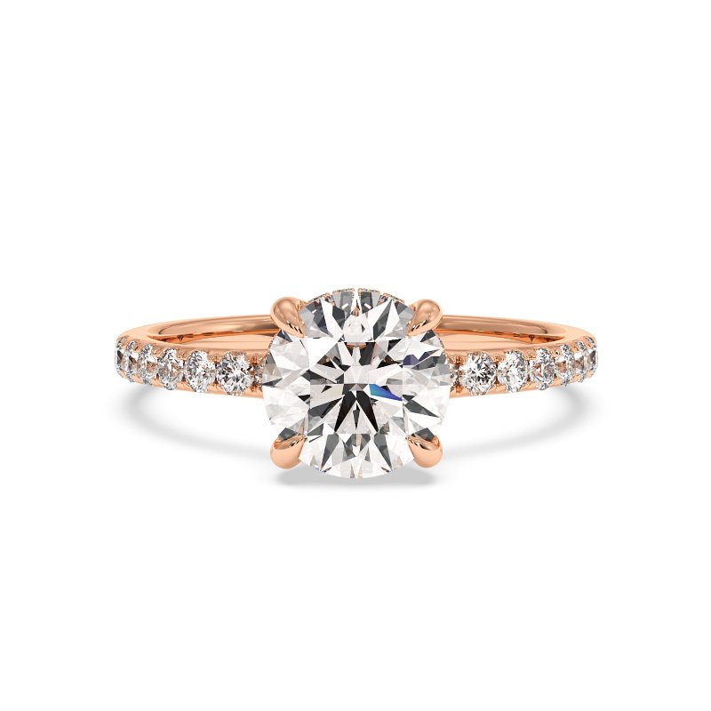 18K White Gold Yasmine Solitaire Engagement Ring