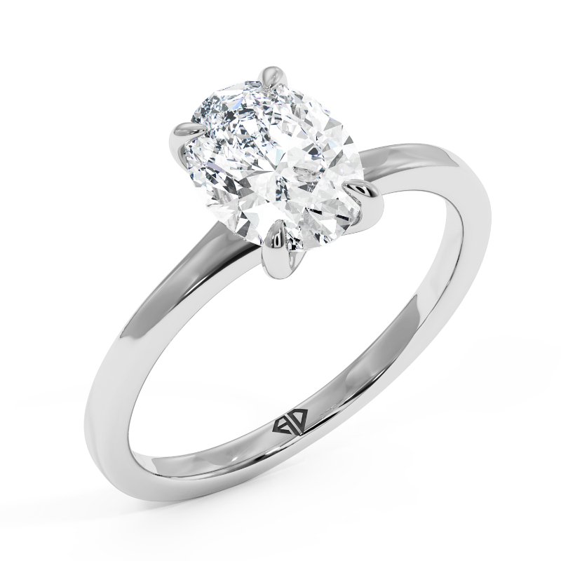 18K White Gold Yasmine Engagement Ring
