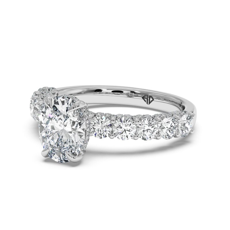 18K White Gold Elara Engagement Ring