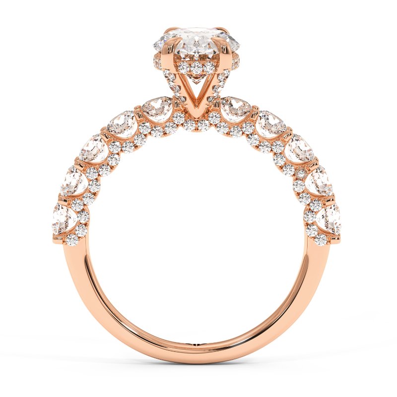 18K Rose Gold Elara Engagement Ring