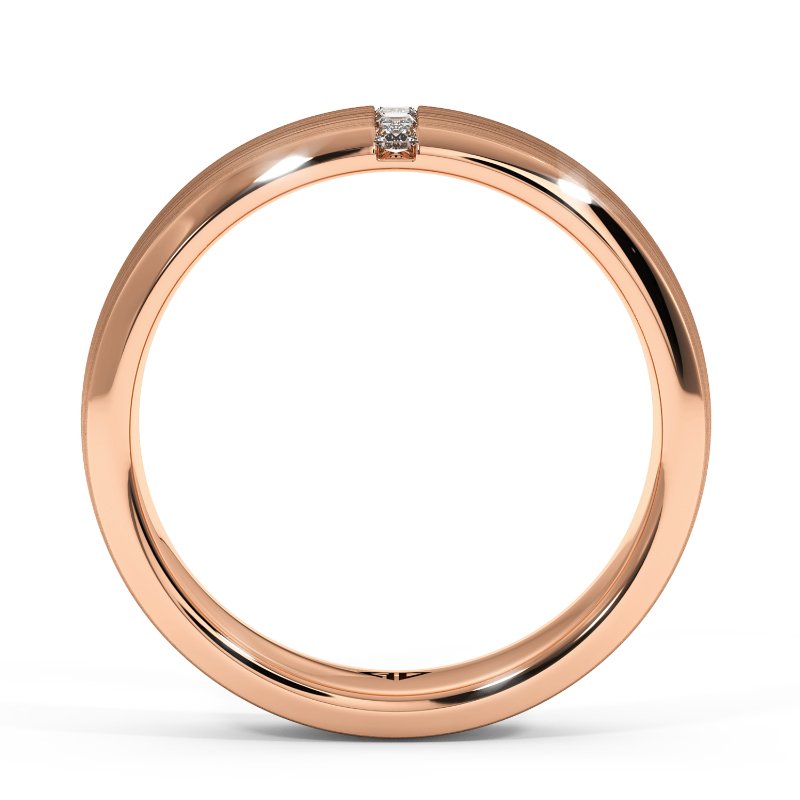 18K Rose Gold Cleon Diamond Wedding Band
