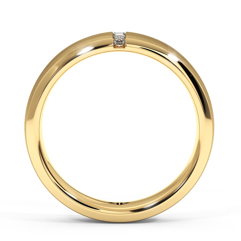 18K Yellow Gold Cleon Diamond Wedding Band