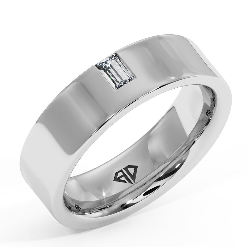 18K White Gold Arslan Diamond Wedding Band