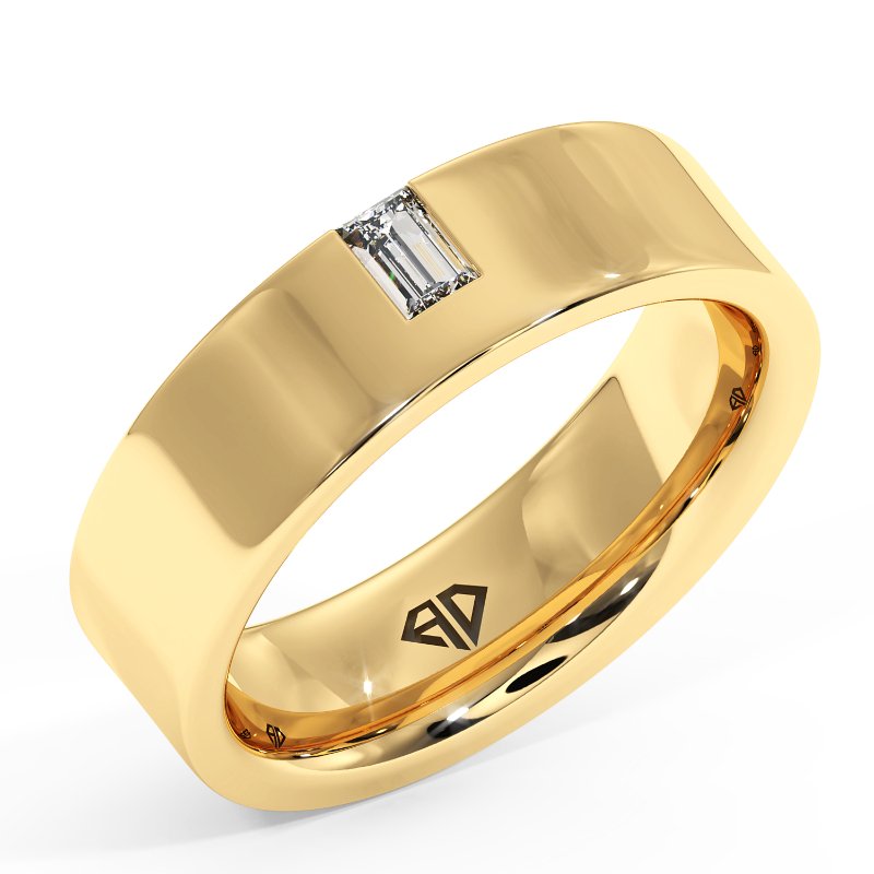 18K Yellow Gold Arslan Diamond Wedding Band