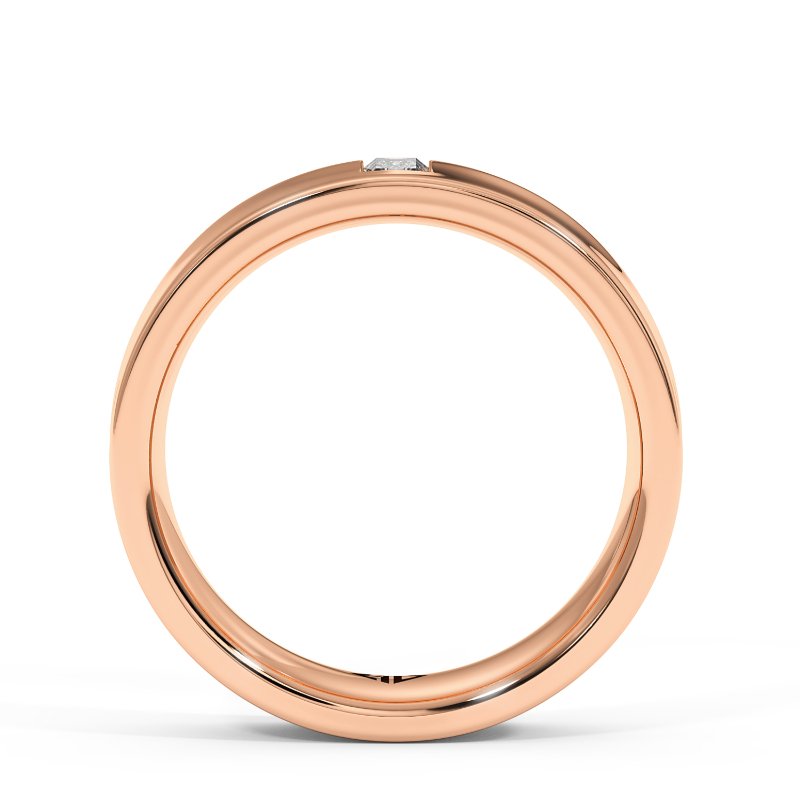 9K Rose Gold Arslan Diamond Wedding Band
