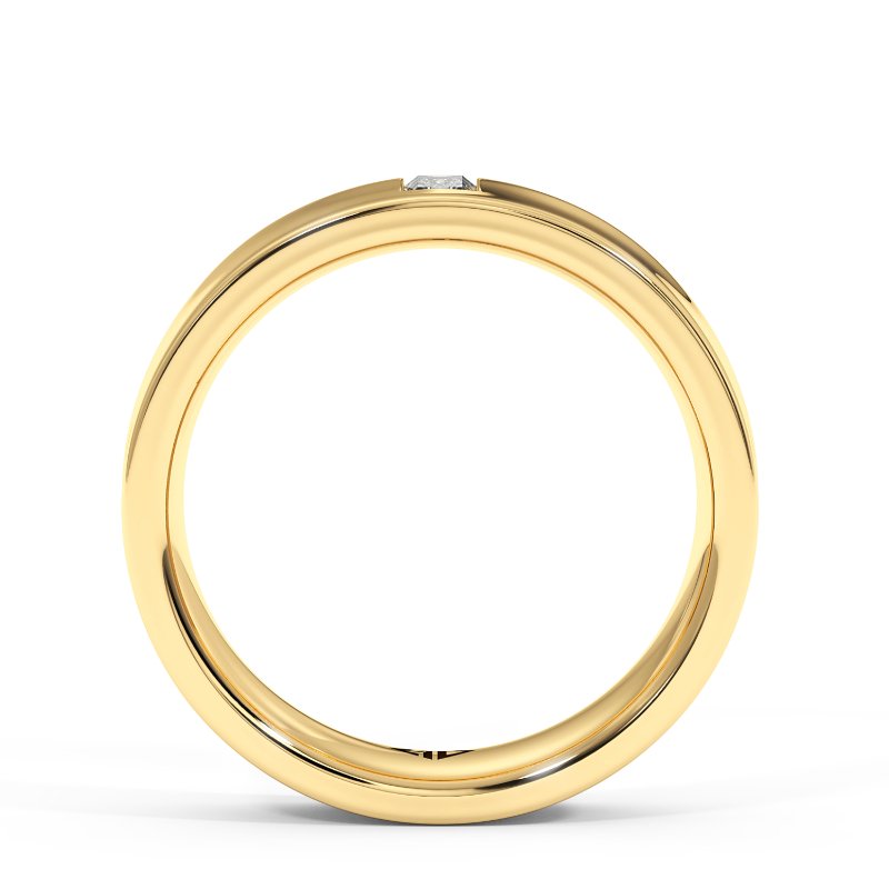 18K Yellow Gold Arslan Diamond Wedding Band