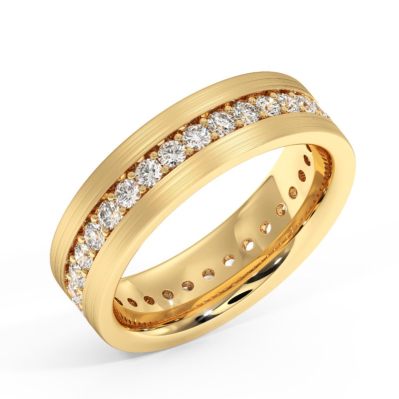 9K Yellow Gold Sebastian Diamond Wedding Band