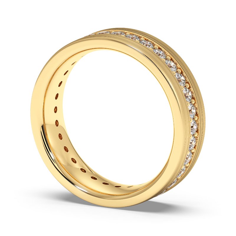 9K Yellow Gold Sebastian Diamond Wedding Band
