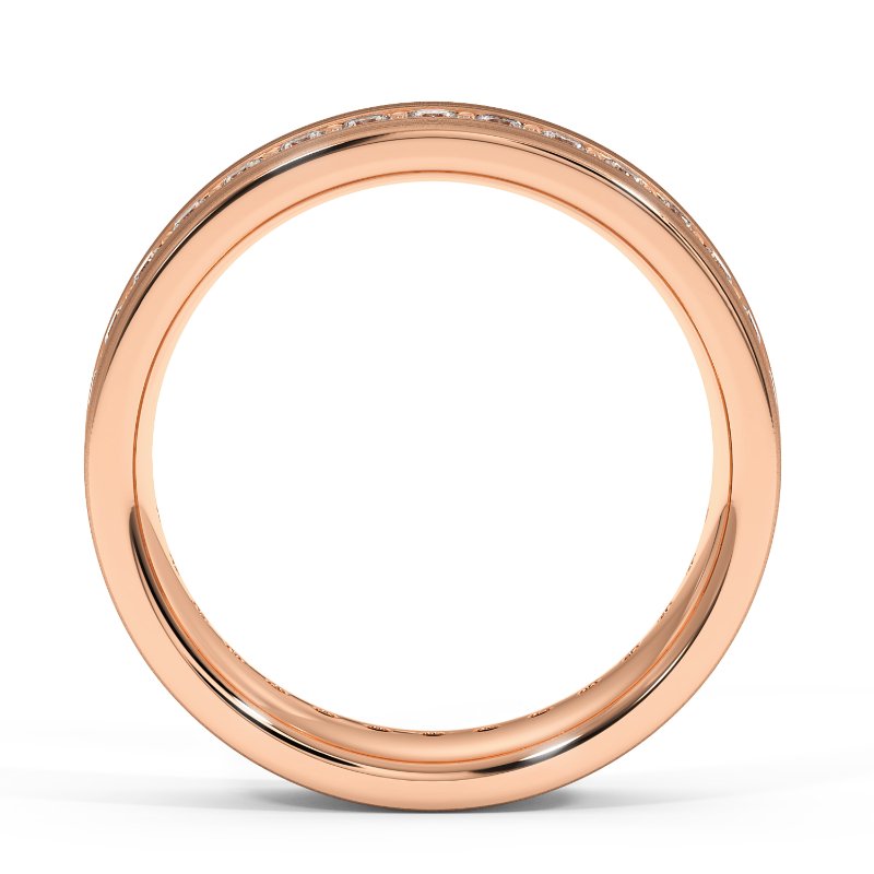 9K Rose Gold Sebastian Diamond Wedding Band