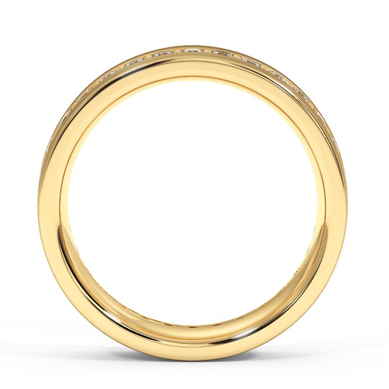 9K Yellow Gold Sebastian Diamond Wedding Band