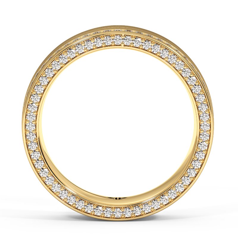 9K Yellow Gold Theo Diamond Wedding Band