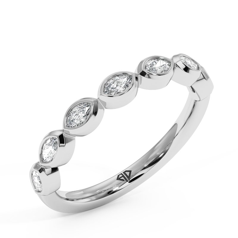 18K White Gold Grace Eternity Band
