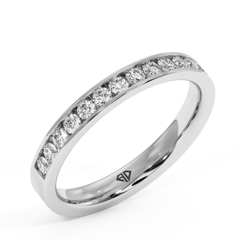 18K White Gold Liza Eternity Band