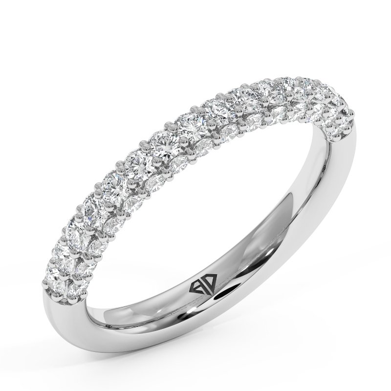 18K White Gold Estelle Eternity Band