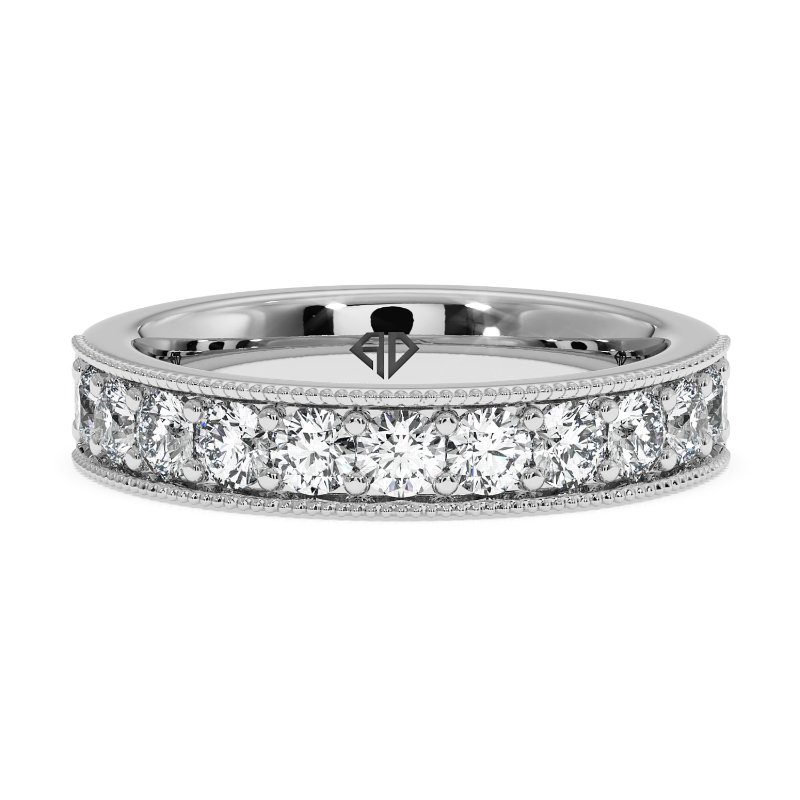 18K White Gold Luna Eternity Band