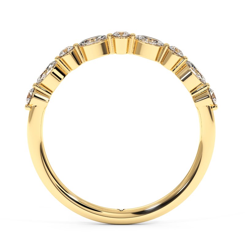 18K Yellow Gold Holly Wedding Band