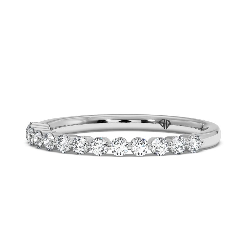 18K White Gold Zara Wedding Band