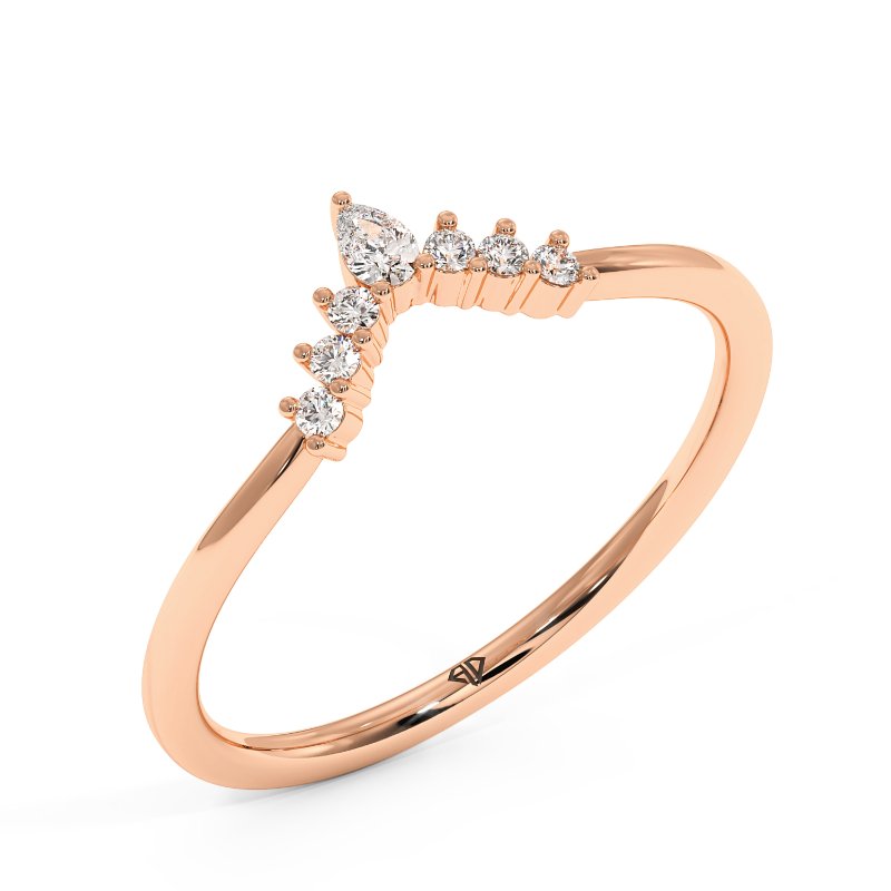 18K Rose Gold Tiana Wedding Band