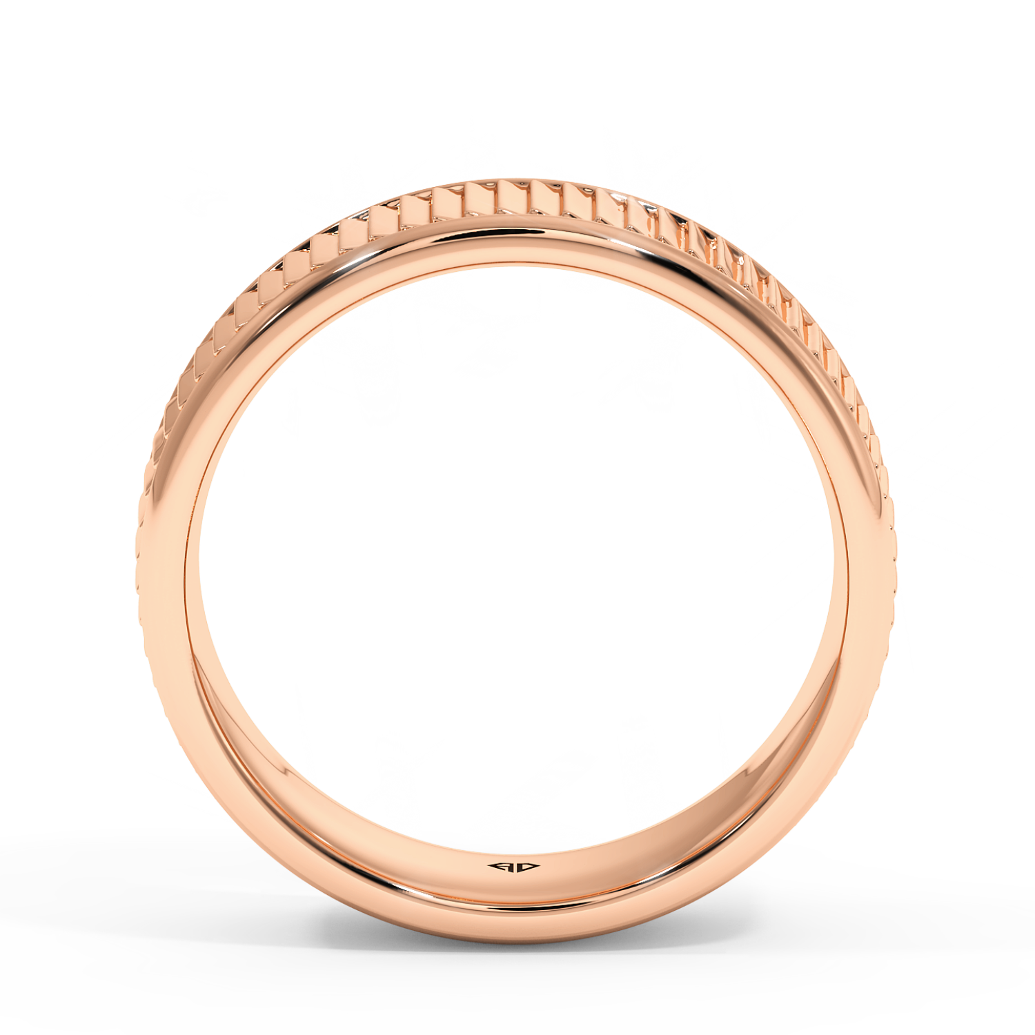 9K Rose Gold RING-071 Wedding Band