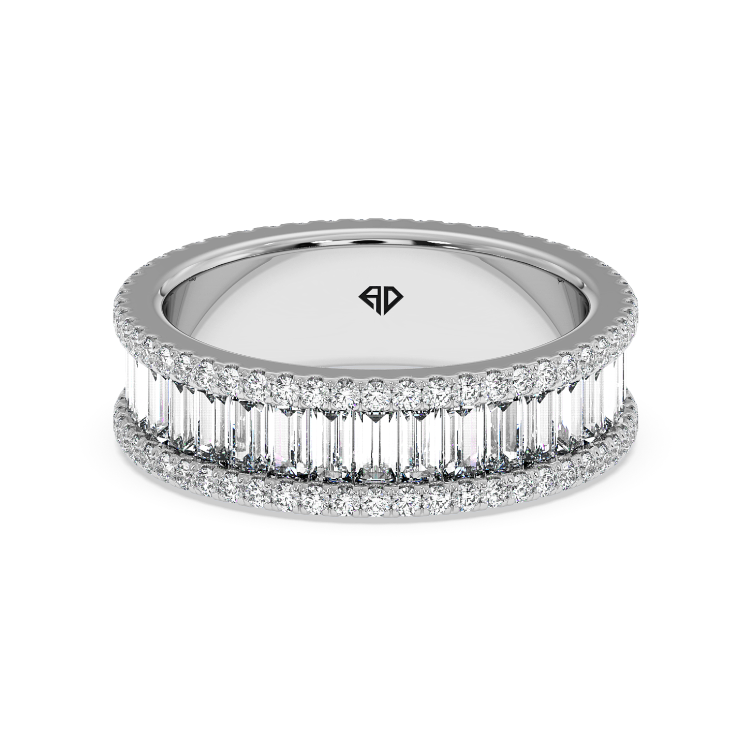 18K White Gold RING-074 Band