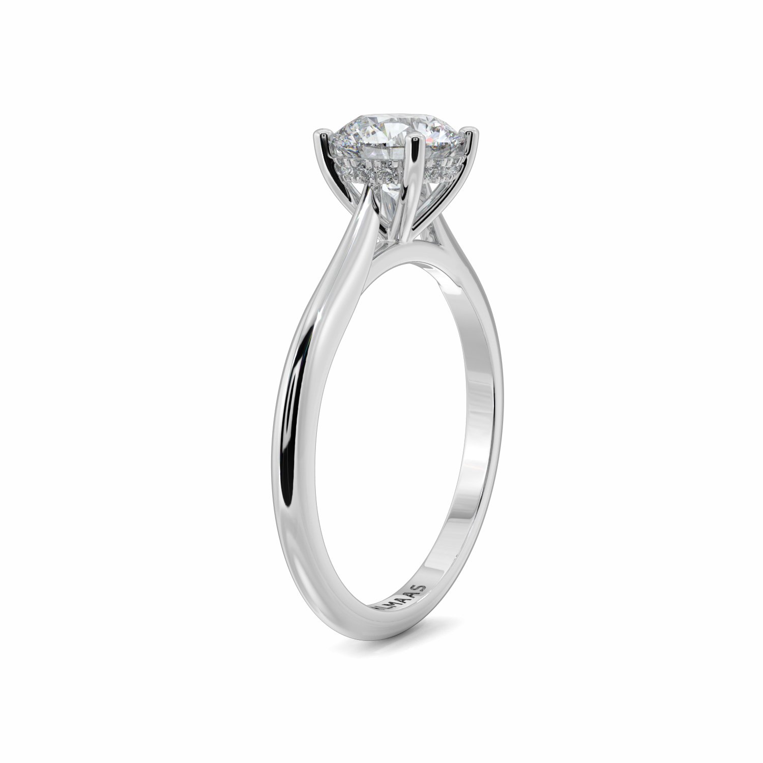 18K White Gold Hope Solitaire Engagement Ring