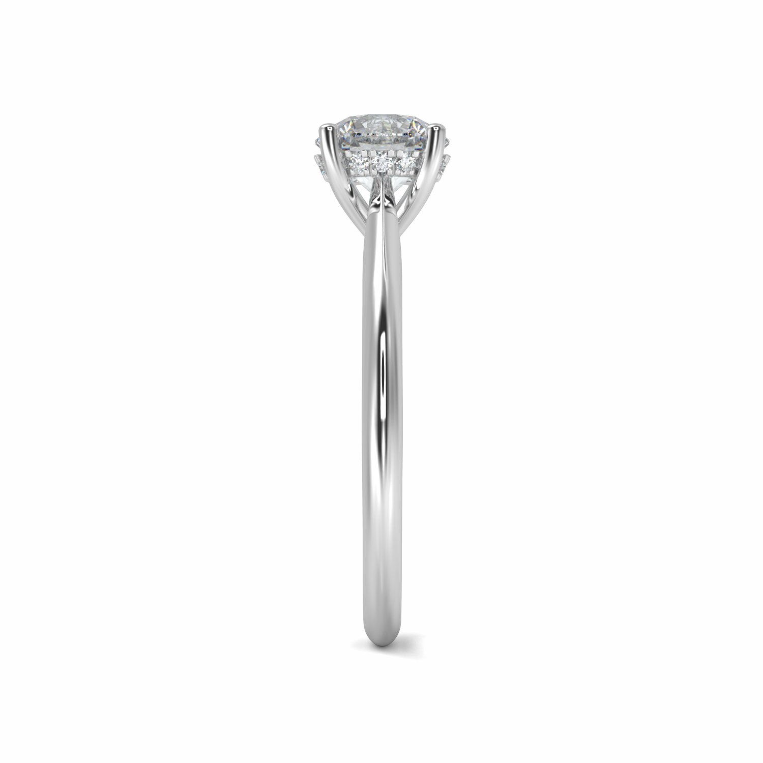 18K White Gold Hope Solitaire Engagement Ring