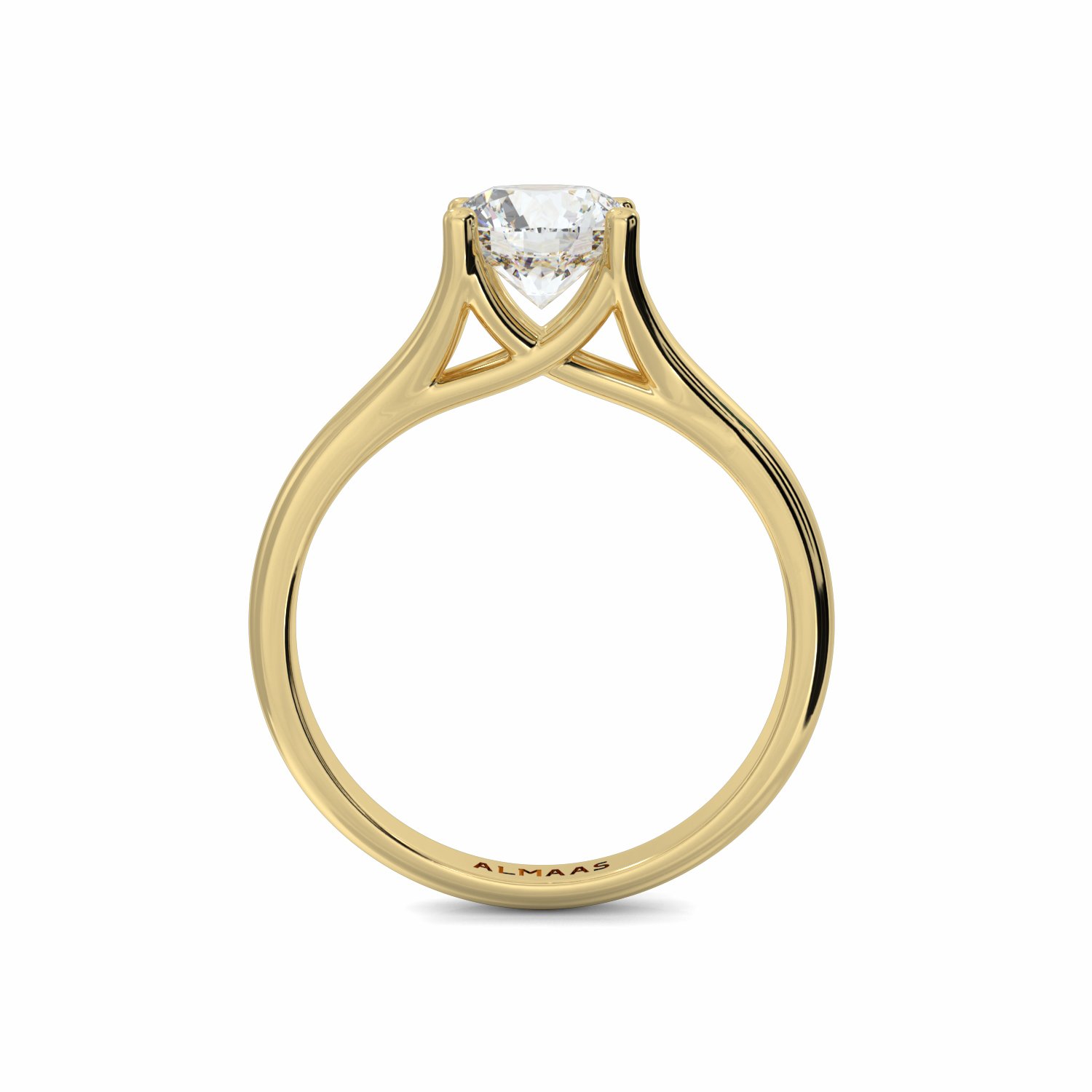 18K Yellow Gold Mabel Diamond Solitaire Engagement Ring